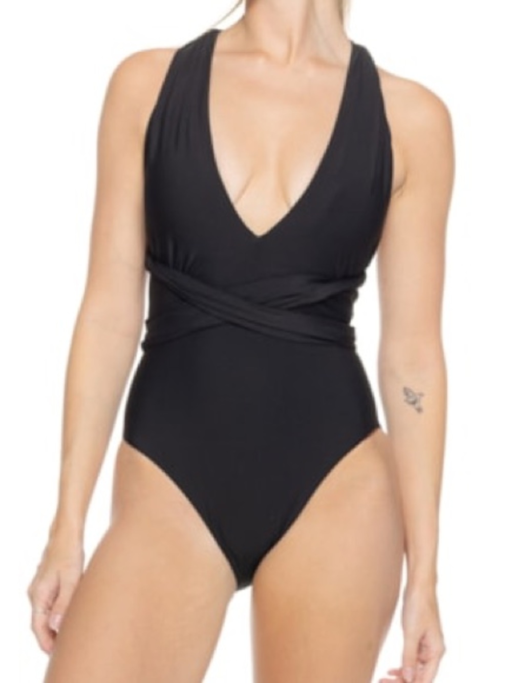 MIMI FLAMINGO Women’s True Black Wren One-Piece Swimsuit Size 10